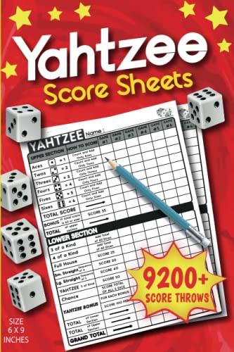 Yahtzee Score Pads: 130 Score Sheets For Scorekeeping | Yahtzee Score