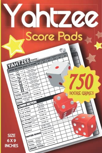 Yahtzee Score Pads: 130 Score Sheets For Scorekeeping | Yahtzee Score