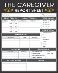 Caregiver Report Sheet