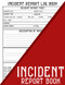 Incident Report Book: Accident & Incident Report Book | Health