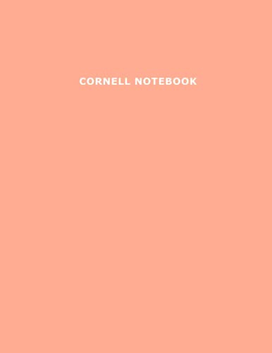 Cornell Notebook: Cute Cornell Note Paper Notebook Cornell