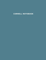 Cornell Notebook: Cute Cornell Note Paper Notebook Cornell