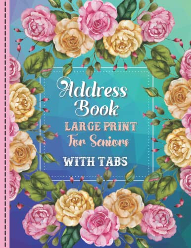 Address Book For Seniors With Tabs
