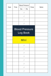 Blood Pressure Log Book Mini