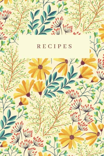 Recipe Book with 120 Pages for 60 Recipes