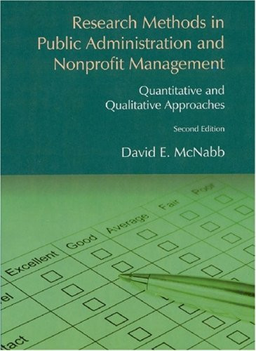 Research Methods In Public Administration And Nonprofit Management
