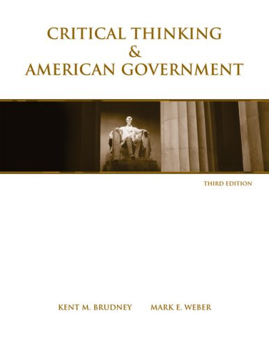 Critical Thinking and American Government