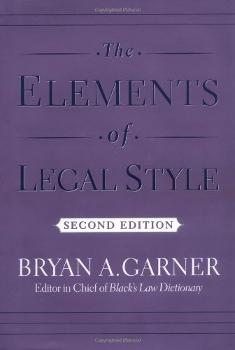 Elements Of Legal Style