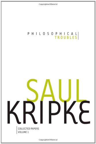 Philosophical Troubles Volume 1