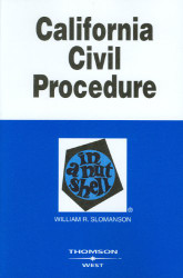 California Civil Procedure in a Nutshell
