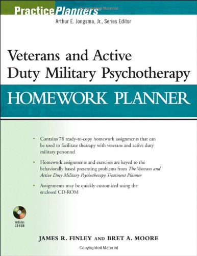 Veterans and Active Duty Military Psychotherapy Homework Planner