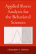 Applied Power Analysis for the Behavioral Sciences
