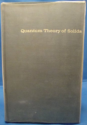 洋書 QUANTUM THEORY OF SOLIDS C. Kittel Quantum Theory of Solids by Charles Kittel