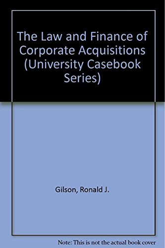 Law and Finance of Corporate Acquisitions