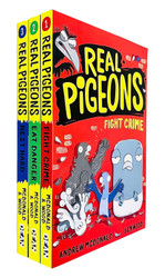 Real Pigeons series 3 Books Collection Set By Andrew McDonald