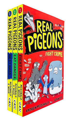 Real Pigeons series 3 Books Collection Set By Andrew McDonald