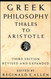 Greek Philosophy: Thales to Aristotle
