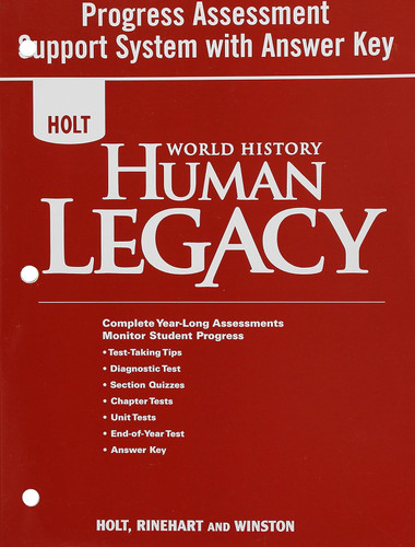 World History: Human Legacy: Progress Assessment Support System With