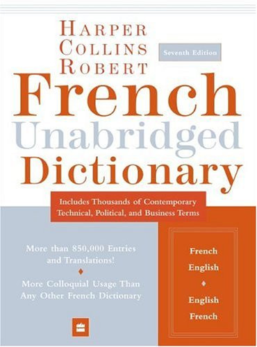 HarperCollins Robert French Unabridged Dictionary