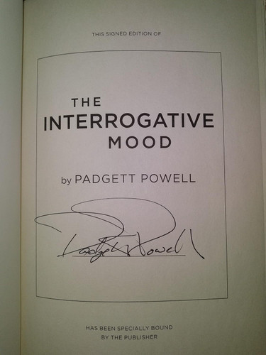 The Interrogative Mood: A Novel?