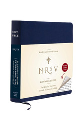 NRSV XL Catholic Edition Navy Leathersoft: Holy Bible