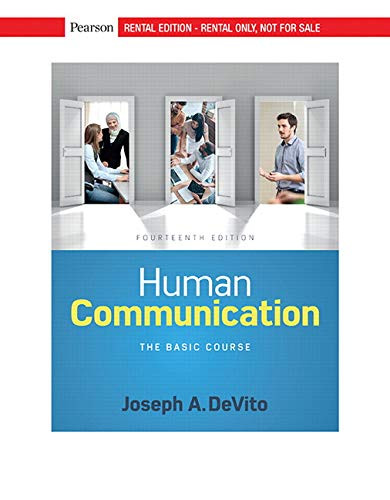 Human Communication: The Basic Course