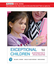 Exceptional Children: An Introduction to Special Education