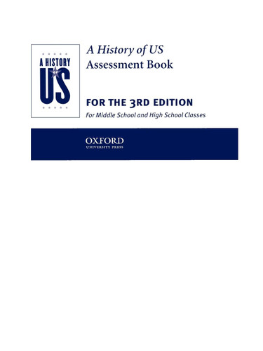 A History of US: Assesment Books 1-10 (A ^AHistory of US)