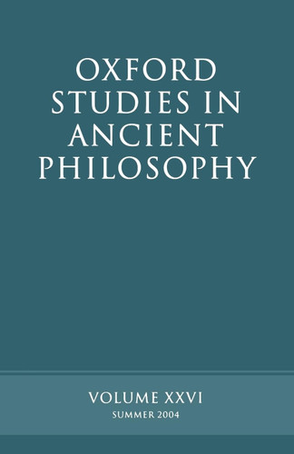 Oxford Studies in Ancient Philosophy