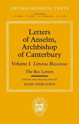 Letters of Anselm Archbishop of Canterbury: Volume I