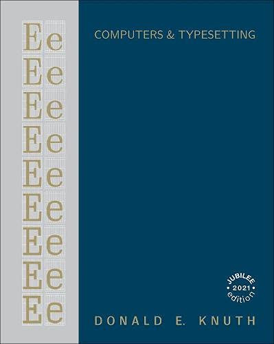 Computers & Typesetting Volume E: Computer Modern Typefaces