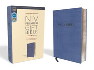 NIV Premium Gift Bible Leathersoft Navy Red Letter Comfort Print: The