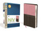 NIV Study Bible Leathersoft Pink/Brown Red Letter Edition