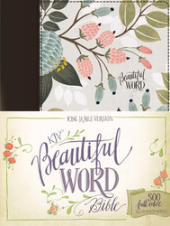 KJV Beautiful Word Bible Cloth over Board Multi-color Floral Red