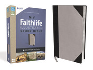 NIV Faithlife Illustrated Study Bible Leathersoft Gray/Black Thumb