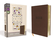 NRSV Simple Faith Bible Leathersoft Brown Comfort Print