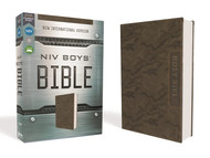NIV Boys' Bible Leathersoft Brown Camo Comfort Print