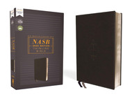NASB Thinline Bible Leathersoft Black Red Letter 2020 Text Comfort