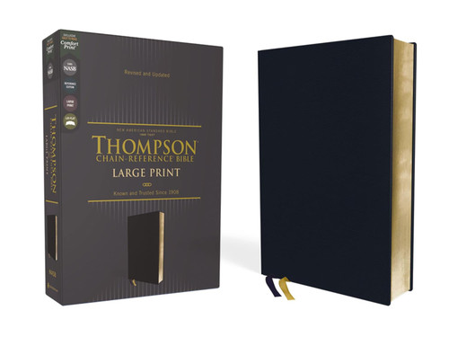 NASB Thompson Chain-Reference Bible Large Print Leathersoft Navy 1995
