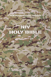 NIV Holy Bible Compact Paperback Military Camo Comfort Print