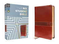 NIV Student Bible Leathersoft Brown Comfort Print