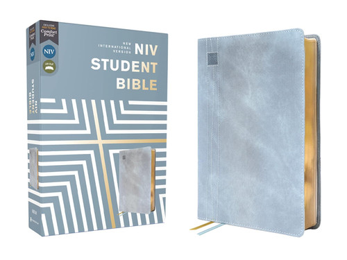 NIV Student Bible Leathersoft Teal Comfort Print