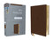 NIV Thinline Bible Large Print Leathersoft Brown Red Letter Comfort