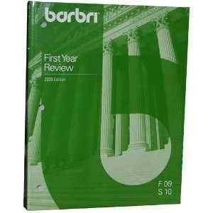 Barbri First Year Review Edition for Fall 2010 - Spring 2011)