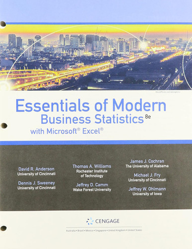 Essentials of Modern Business Statistics with Microsoft Excel