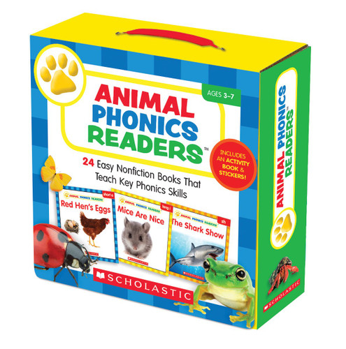 Animal Phonics Readers Parent Pack: 24 Easy Nonfiction Books That