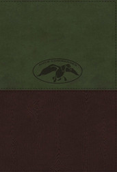NKJV Duck Commander Faith and Family Bible Leathersoft Green/Brown