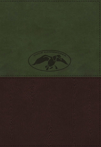 NKJV Duck Commander Faith and Family Bible Leathersoft Green/Brown