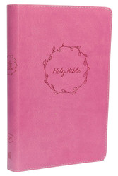 KJV Holy Bible: Deluxe Gift Pink Leathersoft Red Letter Comfort