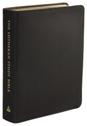 The Lutheran Study Bible - Larger Print - Black Genuine Leather